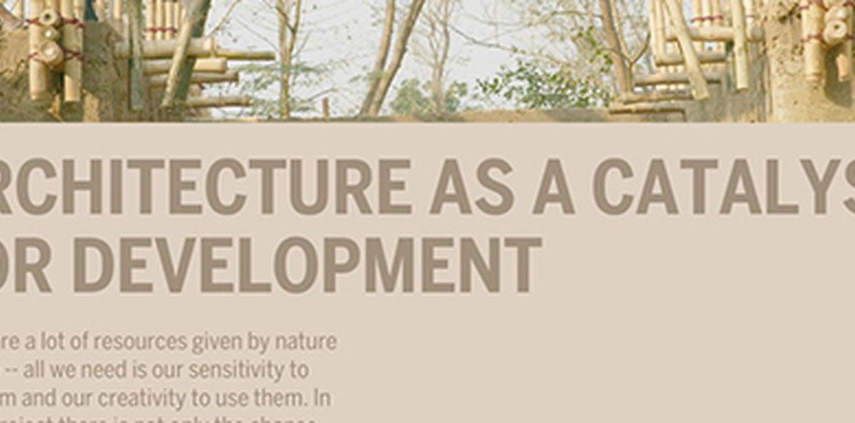 LECTURE: Architecture as a Catalyst for Development